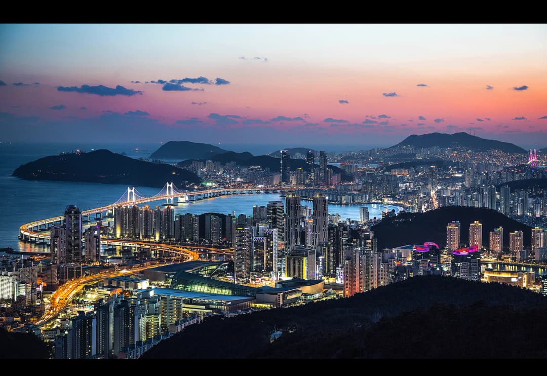 부산 광안대교 야경